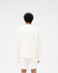 Waffle Long Sleeve T-Shirt - Flat White