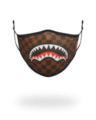 SHARKS IN PARIS (BROWN) FORM-FITTING MASK