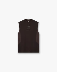 247 Uprising Oversized Tank - Chocolate