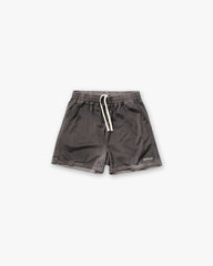 Washed Mesh Shorts - Vintage Grey