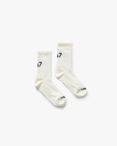 247 Numbers Socks - Flat White