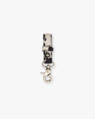Cowhide Belt Loop - Flat White Jet Black