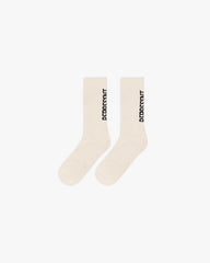 Represent Logo Socks - Antique White