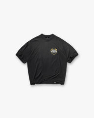 Angel Border T-Shirt - Stained Black