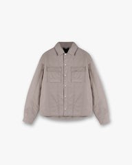 Quilted Overshirt - Mid Grey