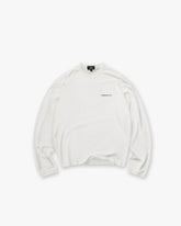 Lowercase Logo Long Sleeve T-Shirt - Flat White