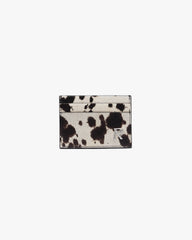Cowhide Card Holder - Flat White Jet Black