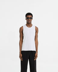 Initial Rib Vest - Ice Grey Marl