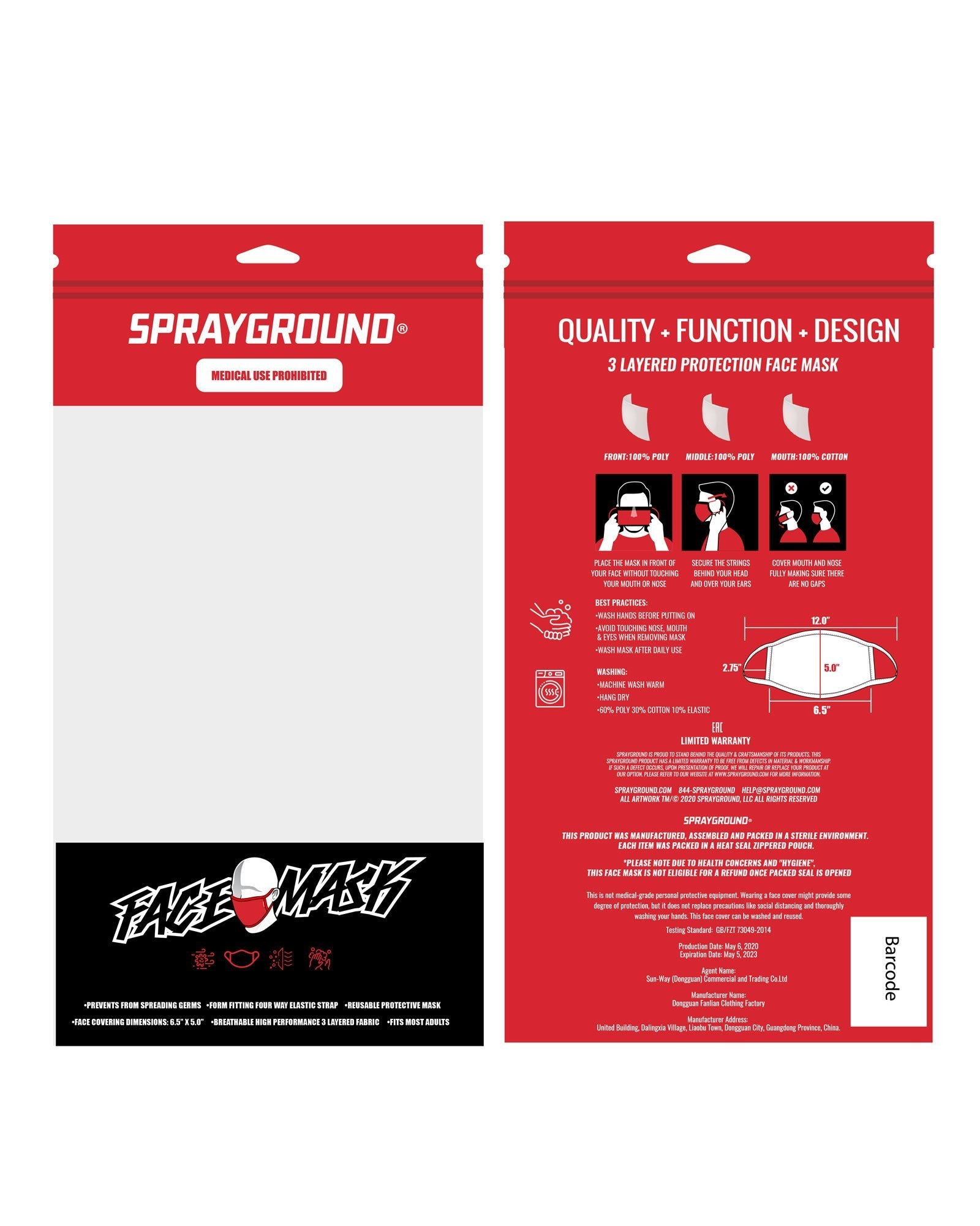 DO NOT ENTER FORM-FITTING MASK