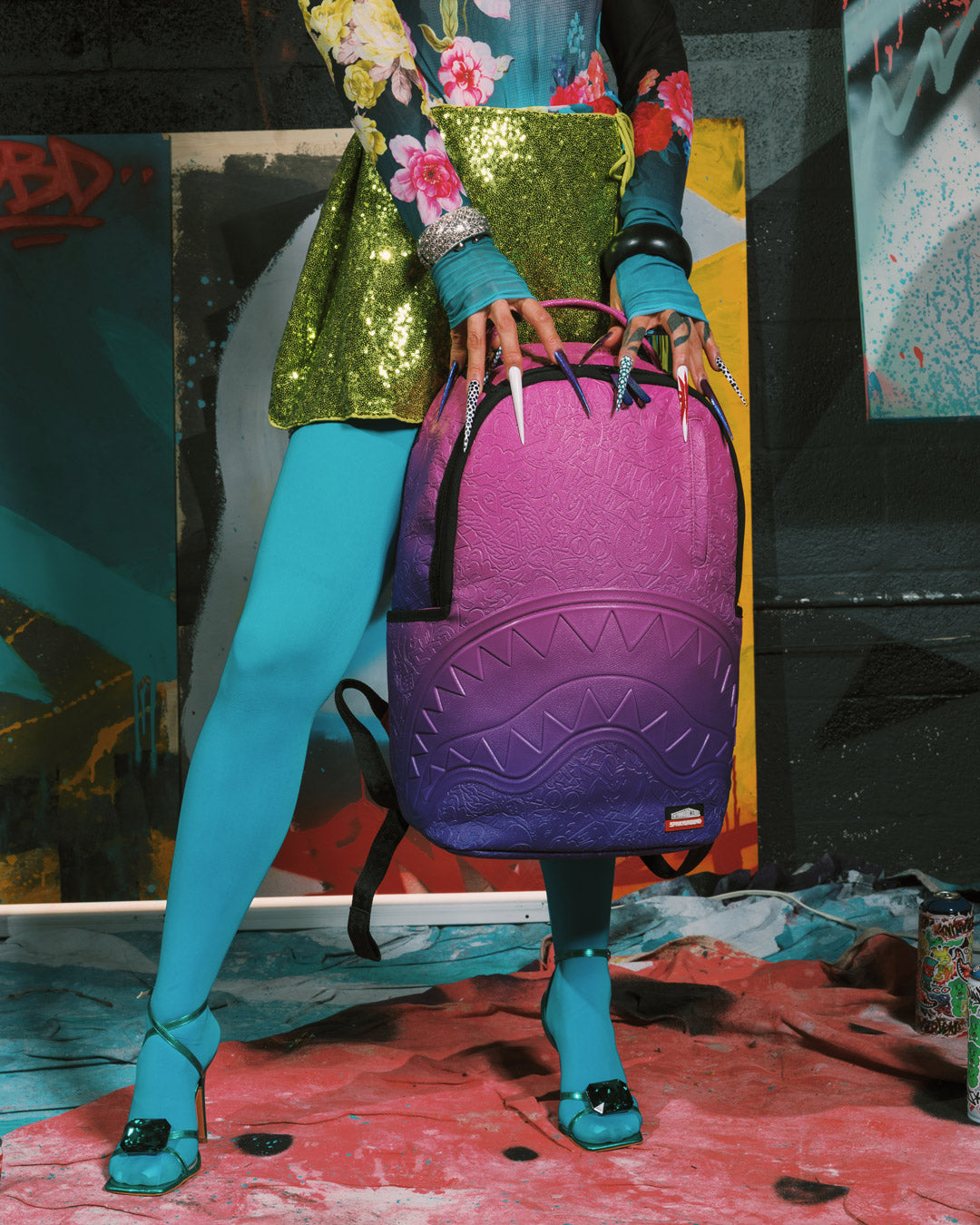WYNWOOD WALLS COLLAB ARTBOSSED BACKPACK