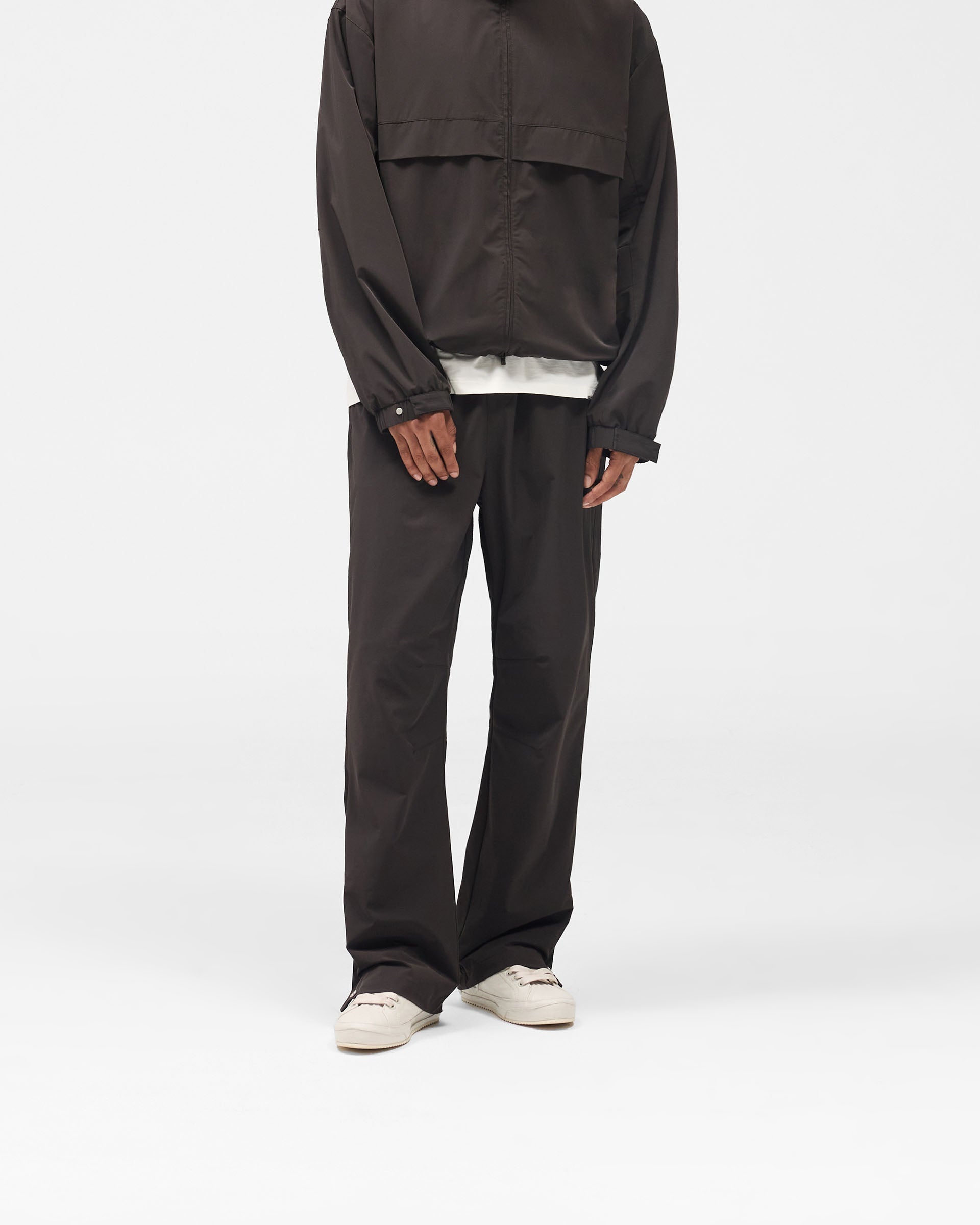 Initial Nylon Track Pant - Coffee