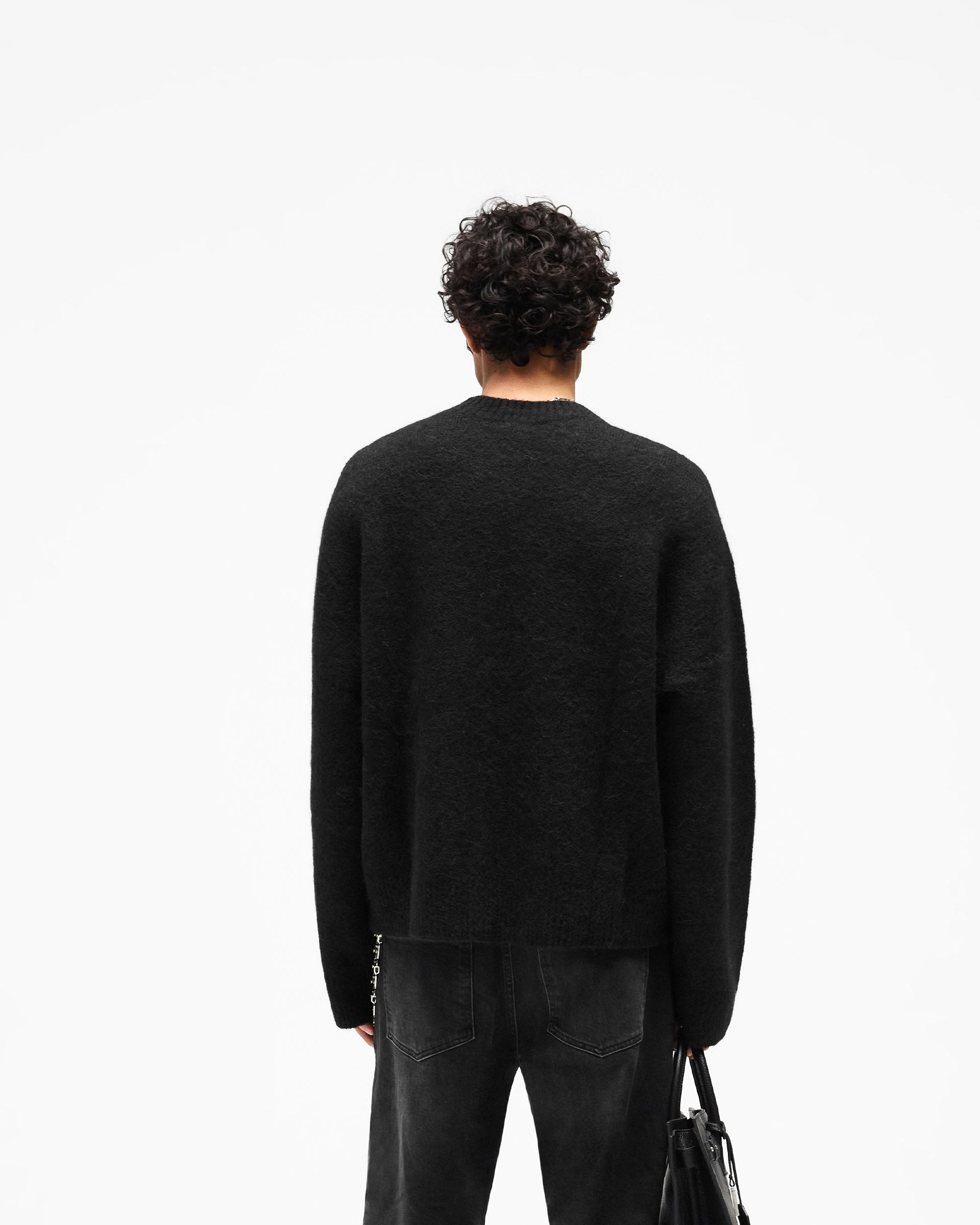 Logo Knit Sweater - Jet Black