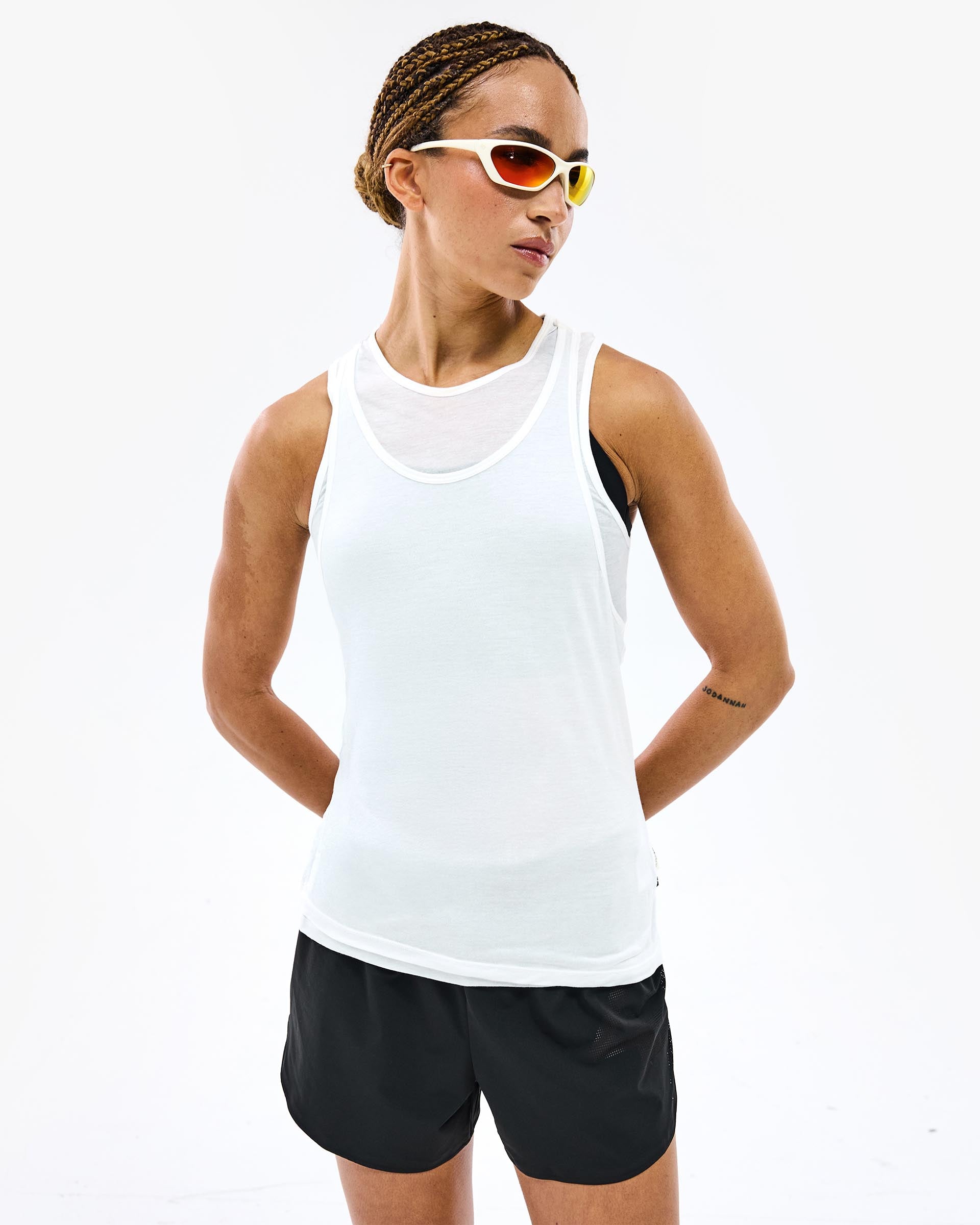 247 Double Layer Training Vest - White