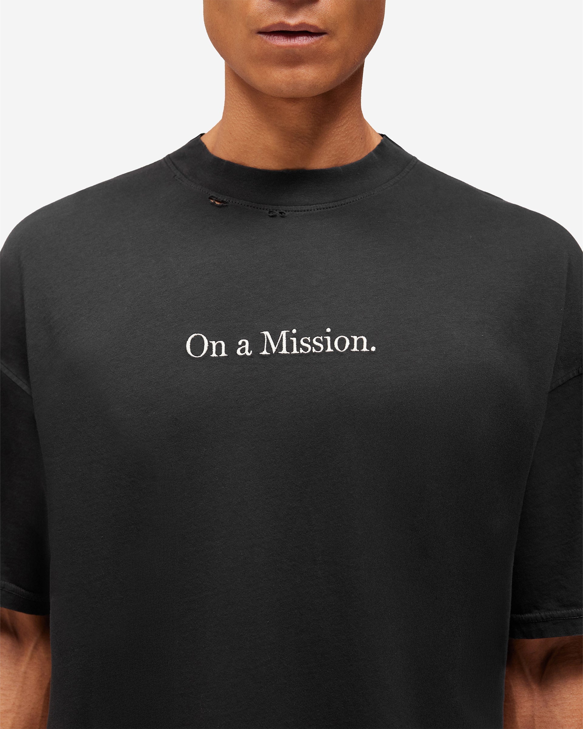 247 On A Mission T-Shirt - Jet Black