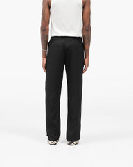 Piped Track Pant - Jet Black