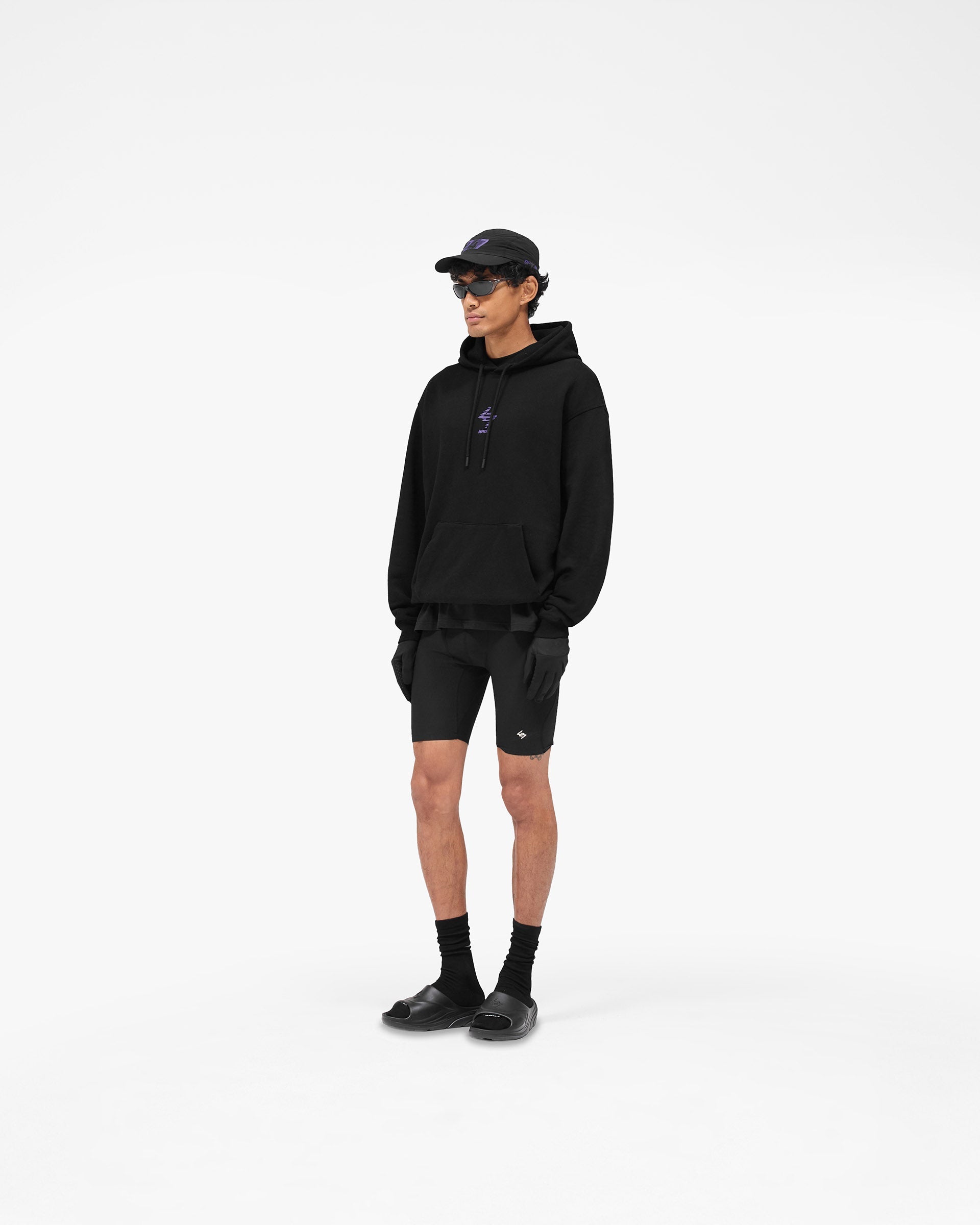 247 Berlin Hoodie - Black Purple