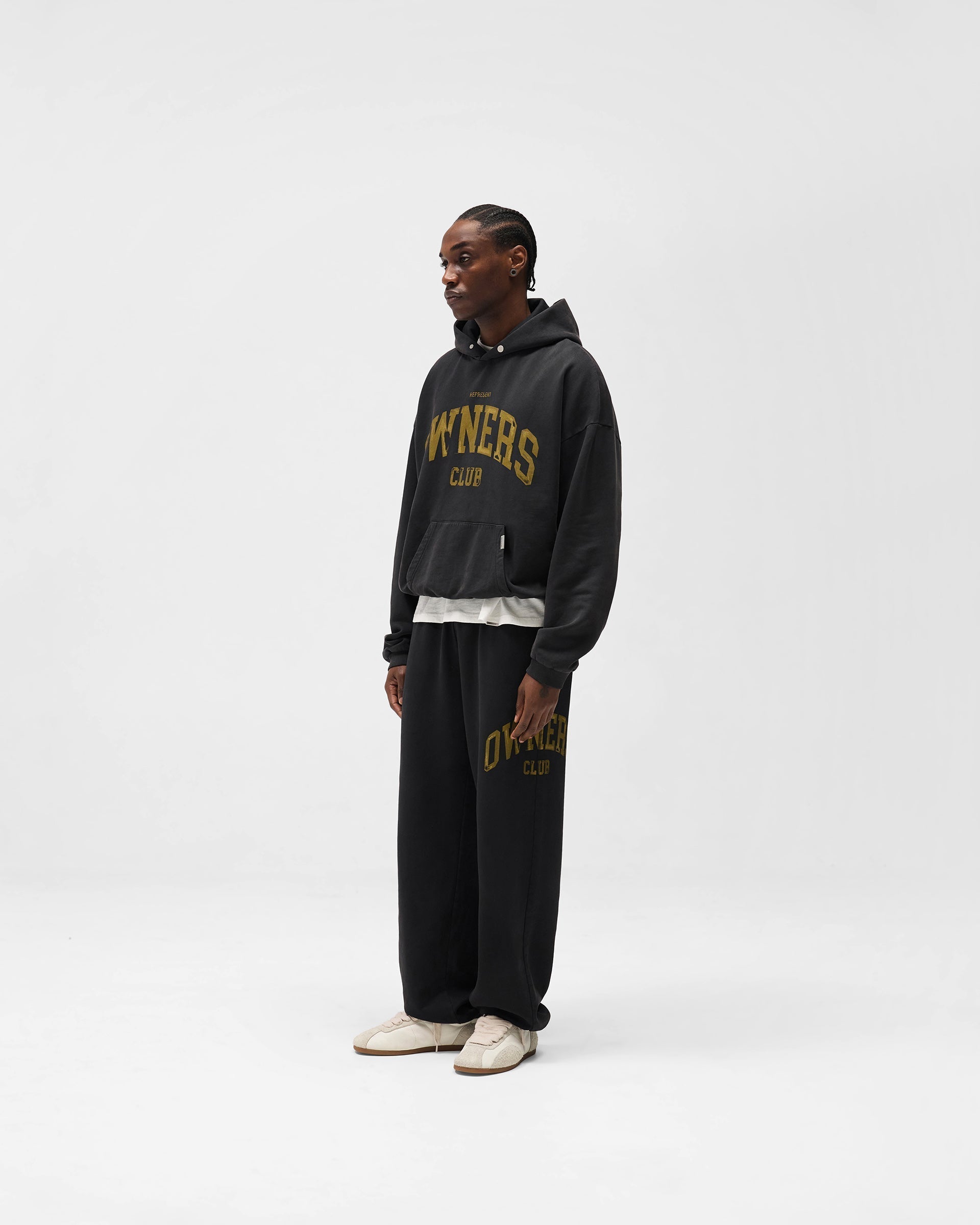 Represent Owners Club Hoodie - Faded Black