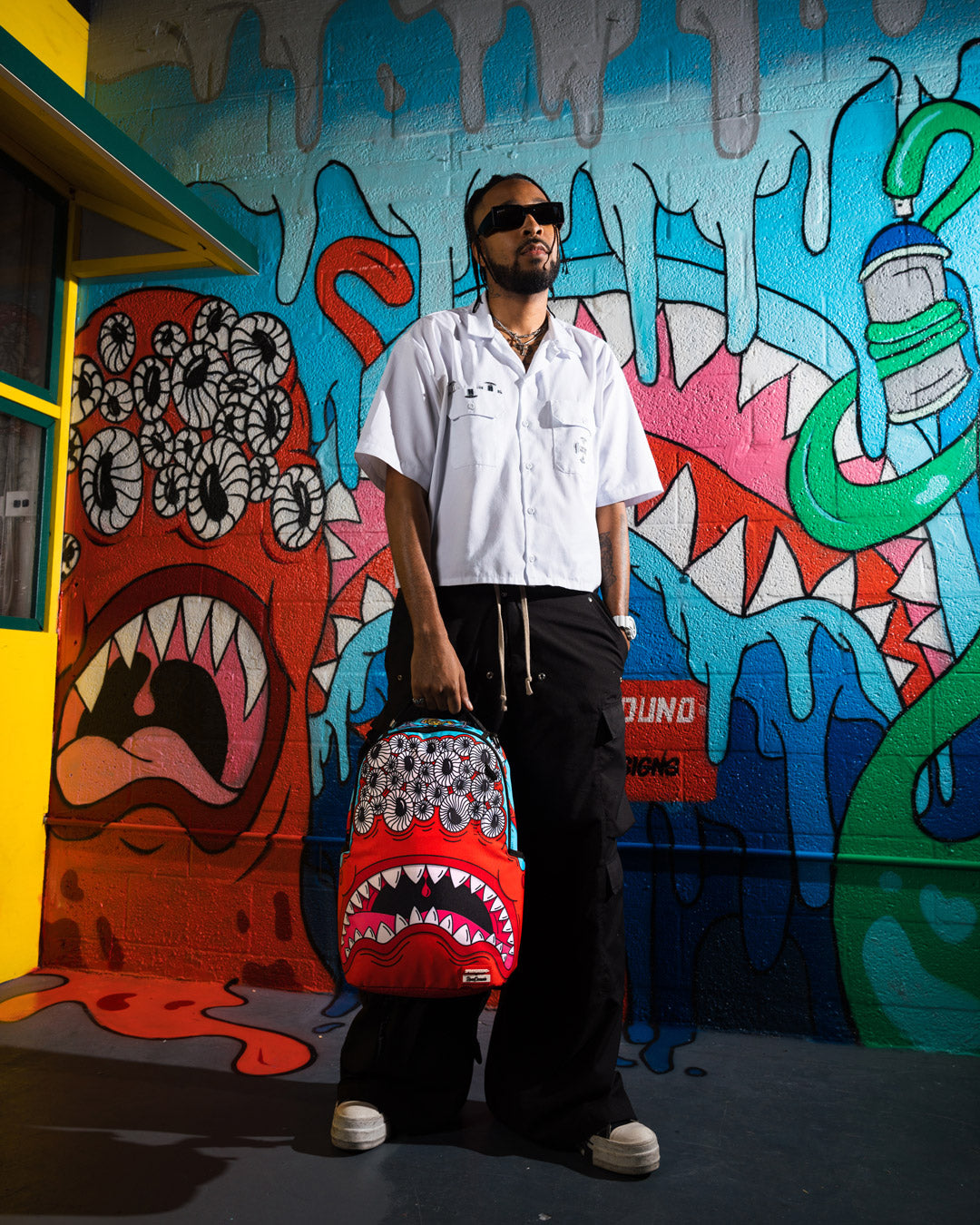 JORGE RODRIGUEZ THE ARTIST COLLAB BLINKY SHARK BACKPACK