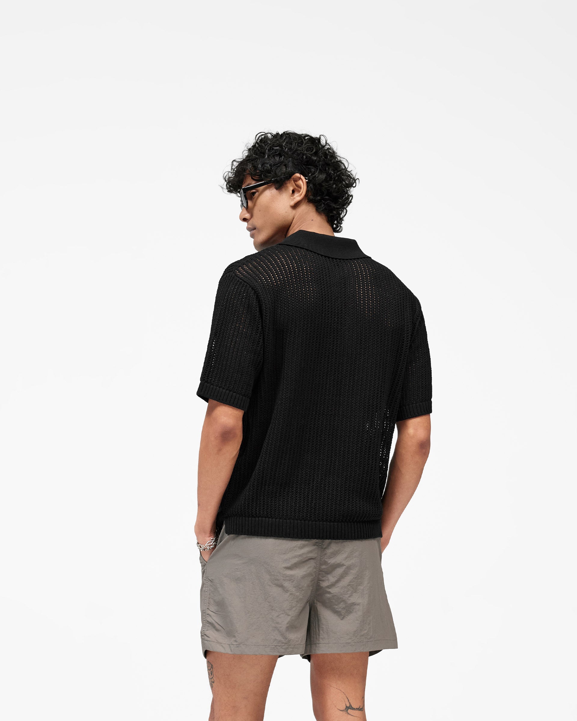 Beverly Knit Polo - Jet Black