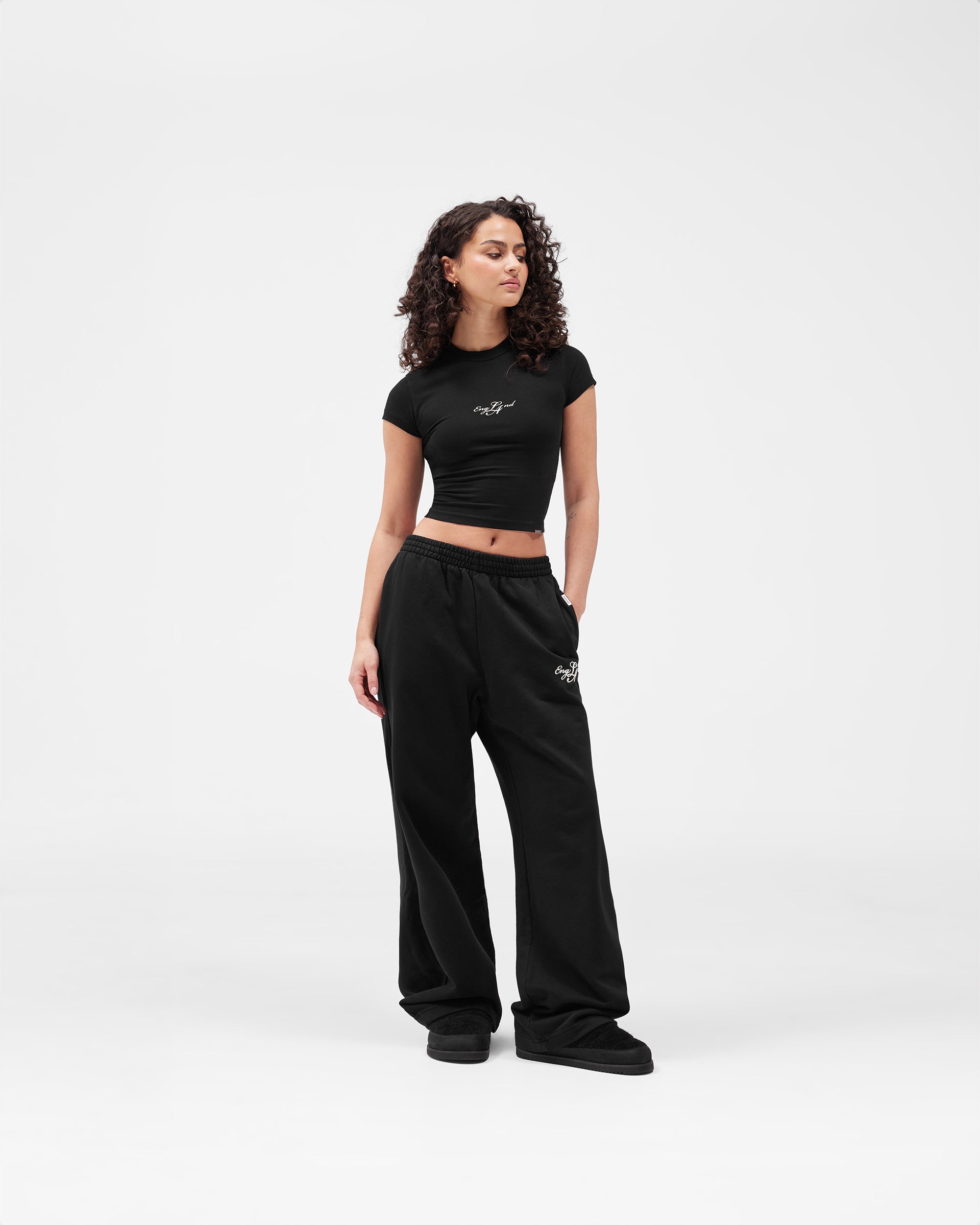 EngLAnd Baby Tee - Jet Black