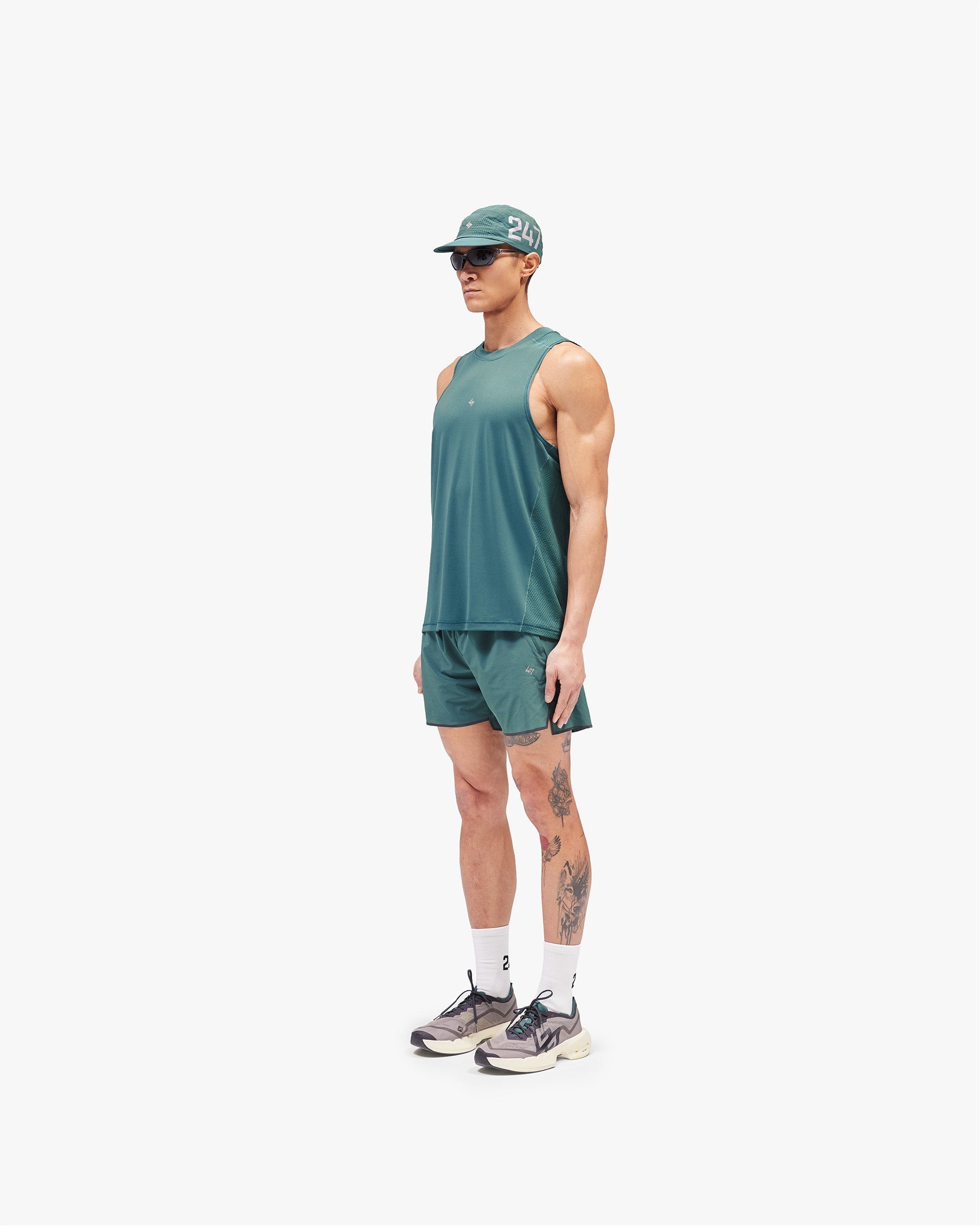 247 Numbers Vest - Teal