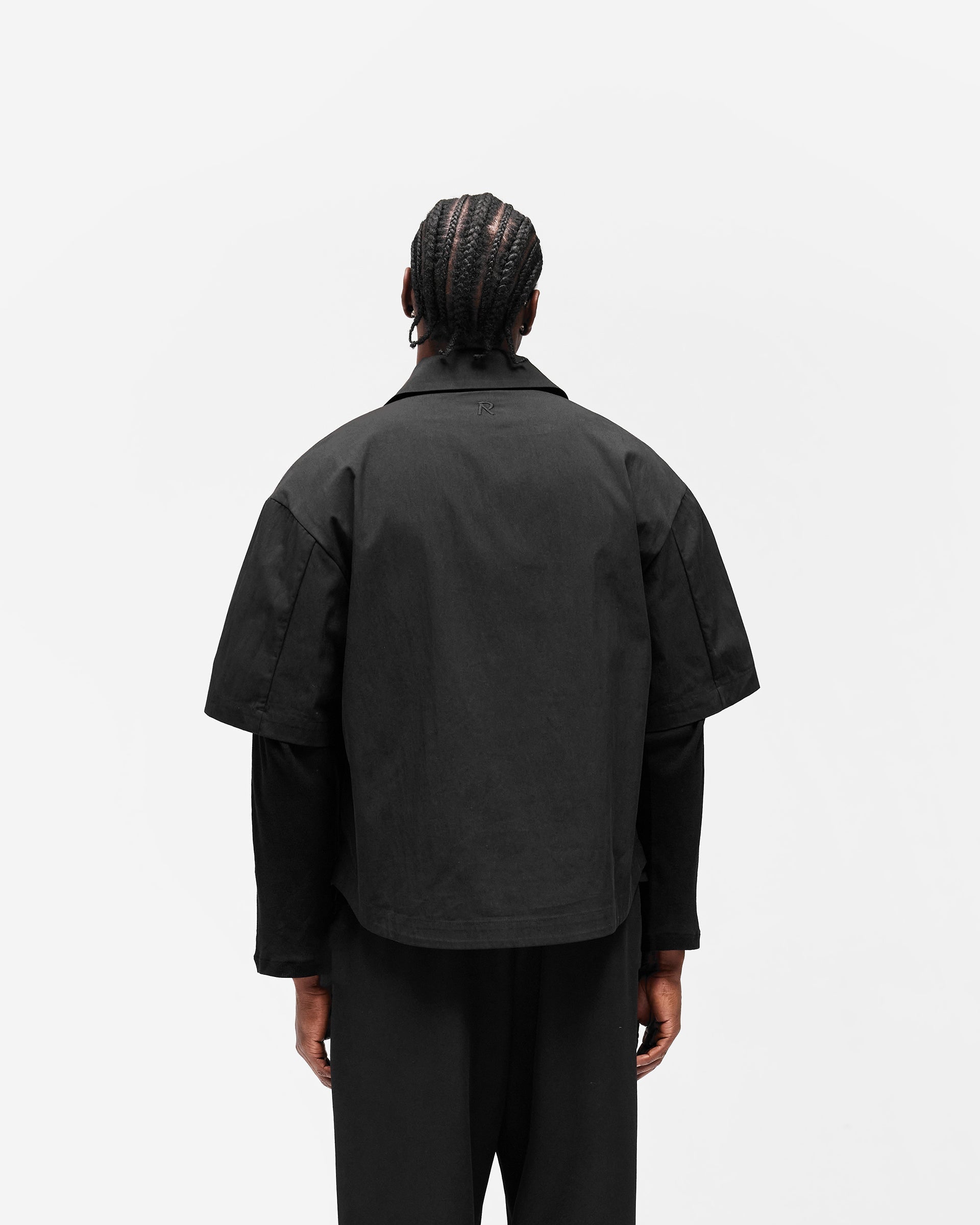 Initial Short Sleeve Shirt - Jet Black