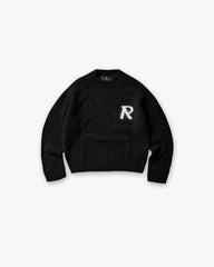 Logo Knit Sweater - Jet Black