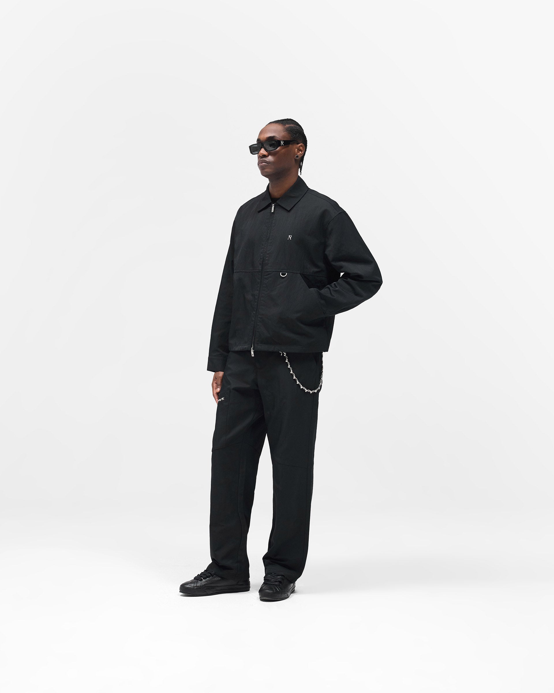 Nylon Overshirt - Jet Black