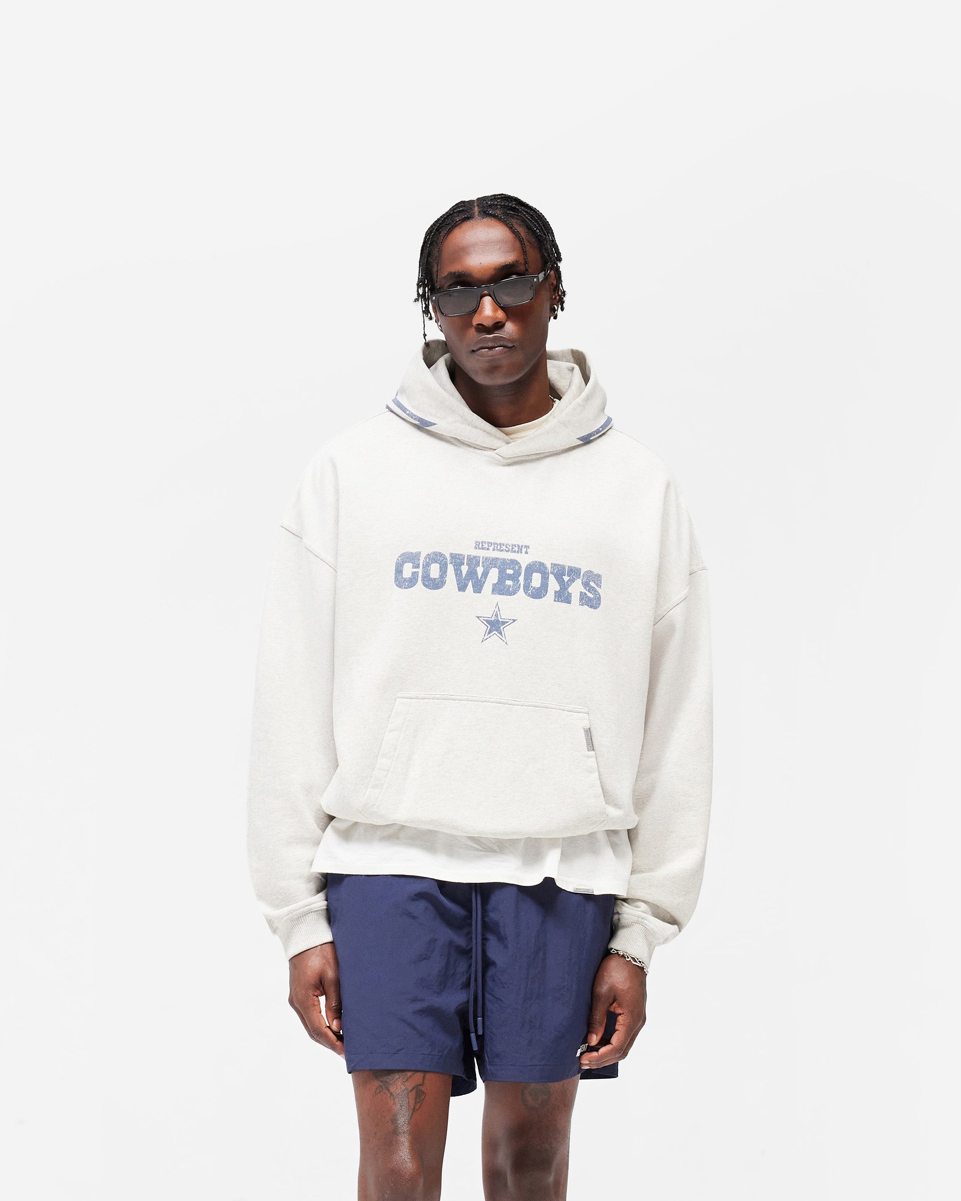Dallas Cowboys x Represent Hoodie - Cream Marl