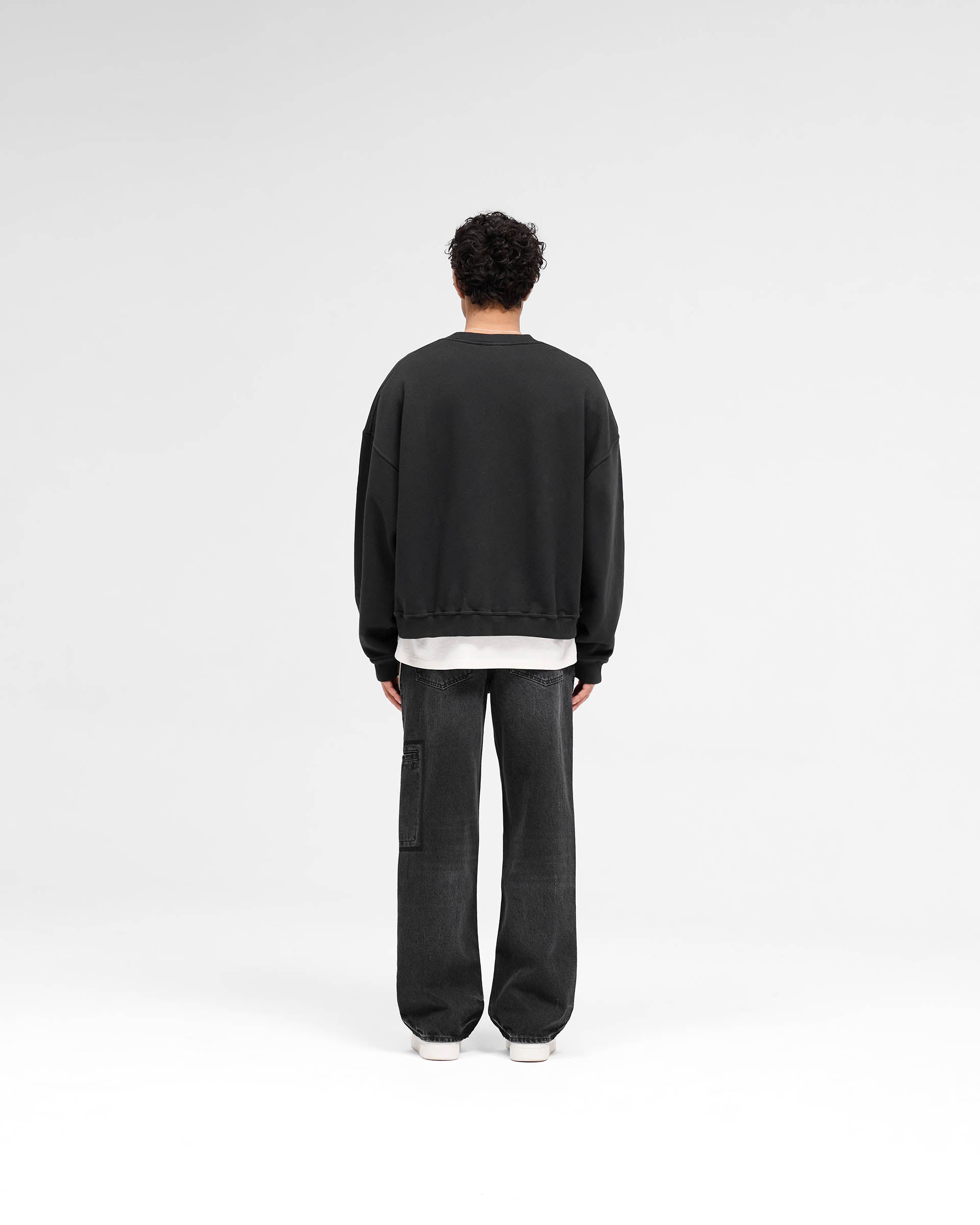 Rep Applique Sweater - Off Black