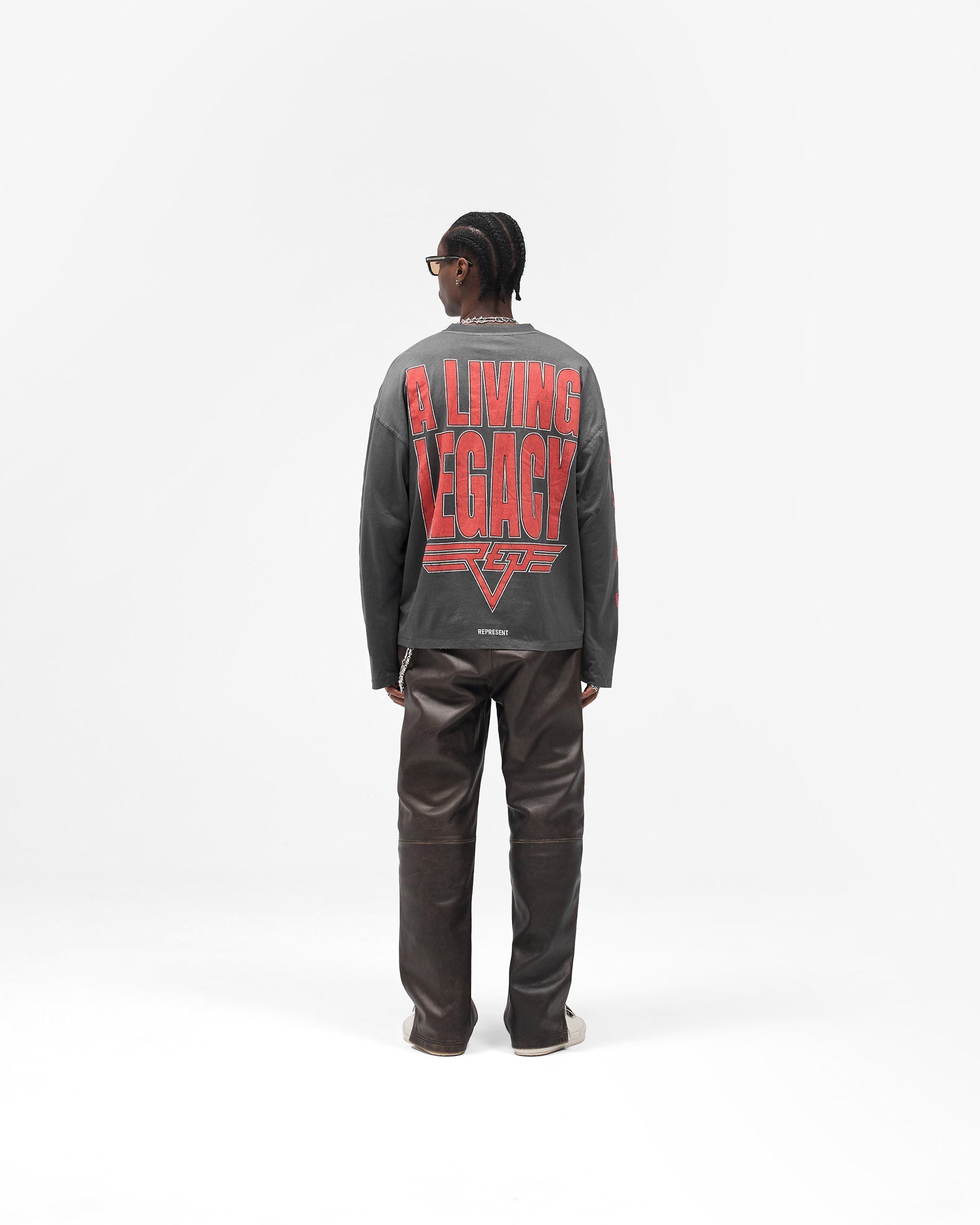 Reversible Living Legacy Tour Long Sleeve T-Shirt - Sun Fade Grey
