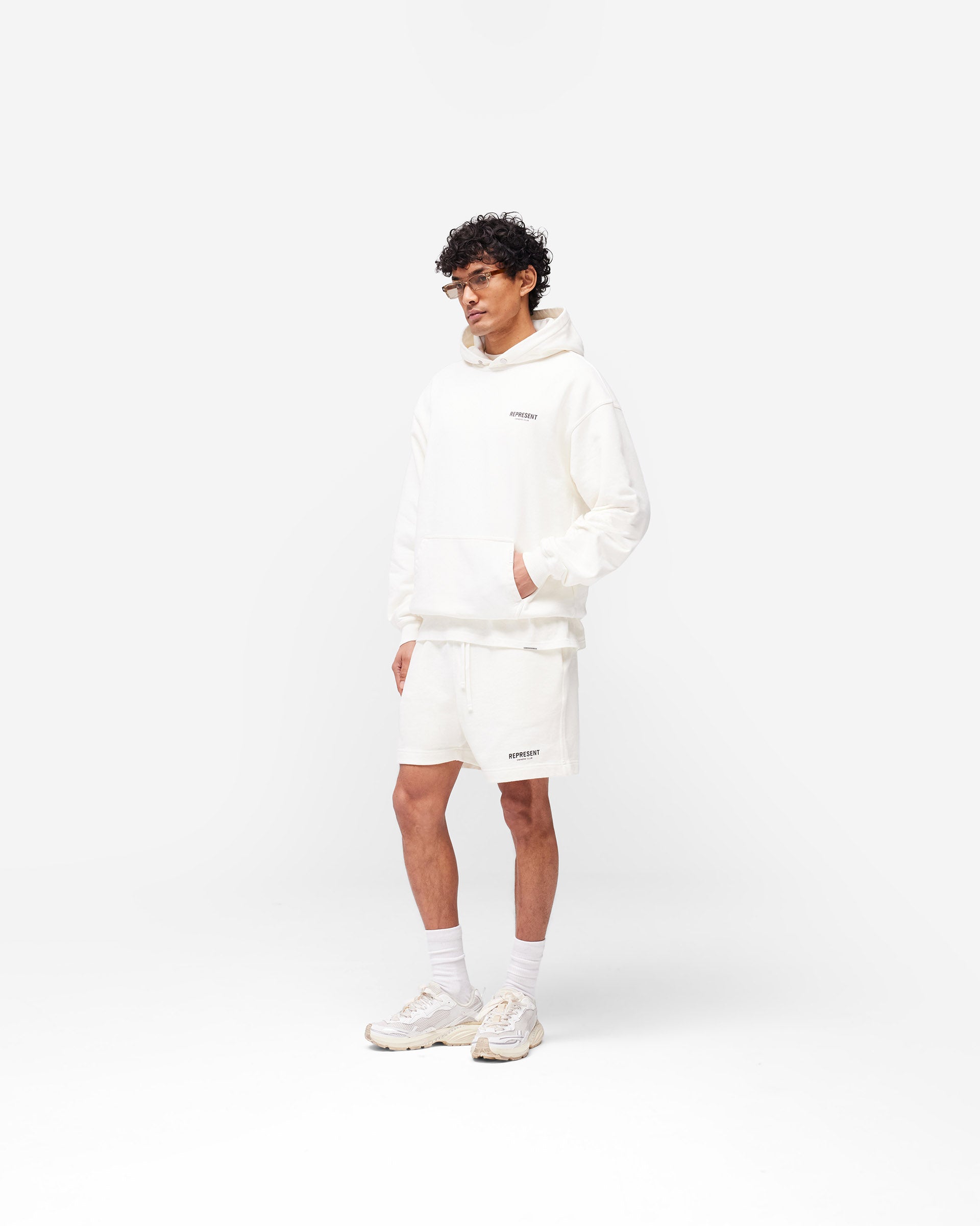 Represent Owners Club Hoodie - Flat White