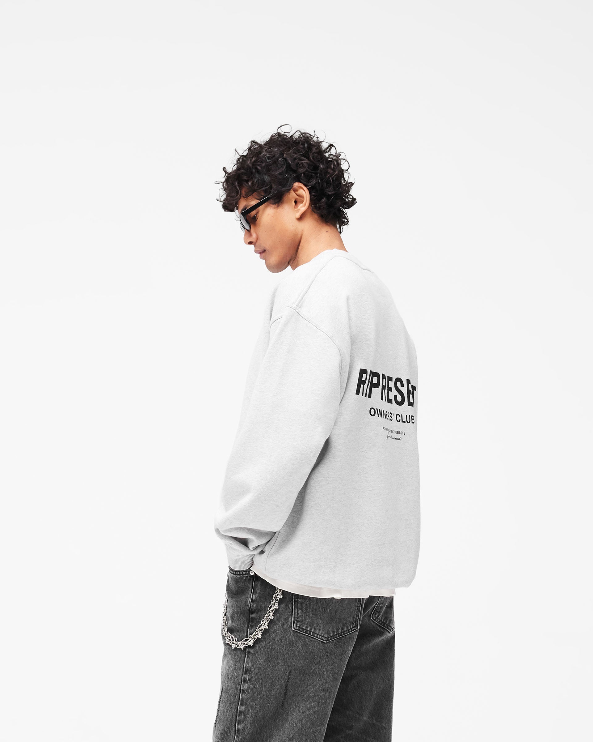 Represent Owners Club Sweater - Ash Grey