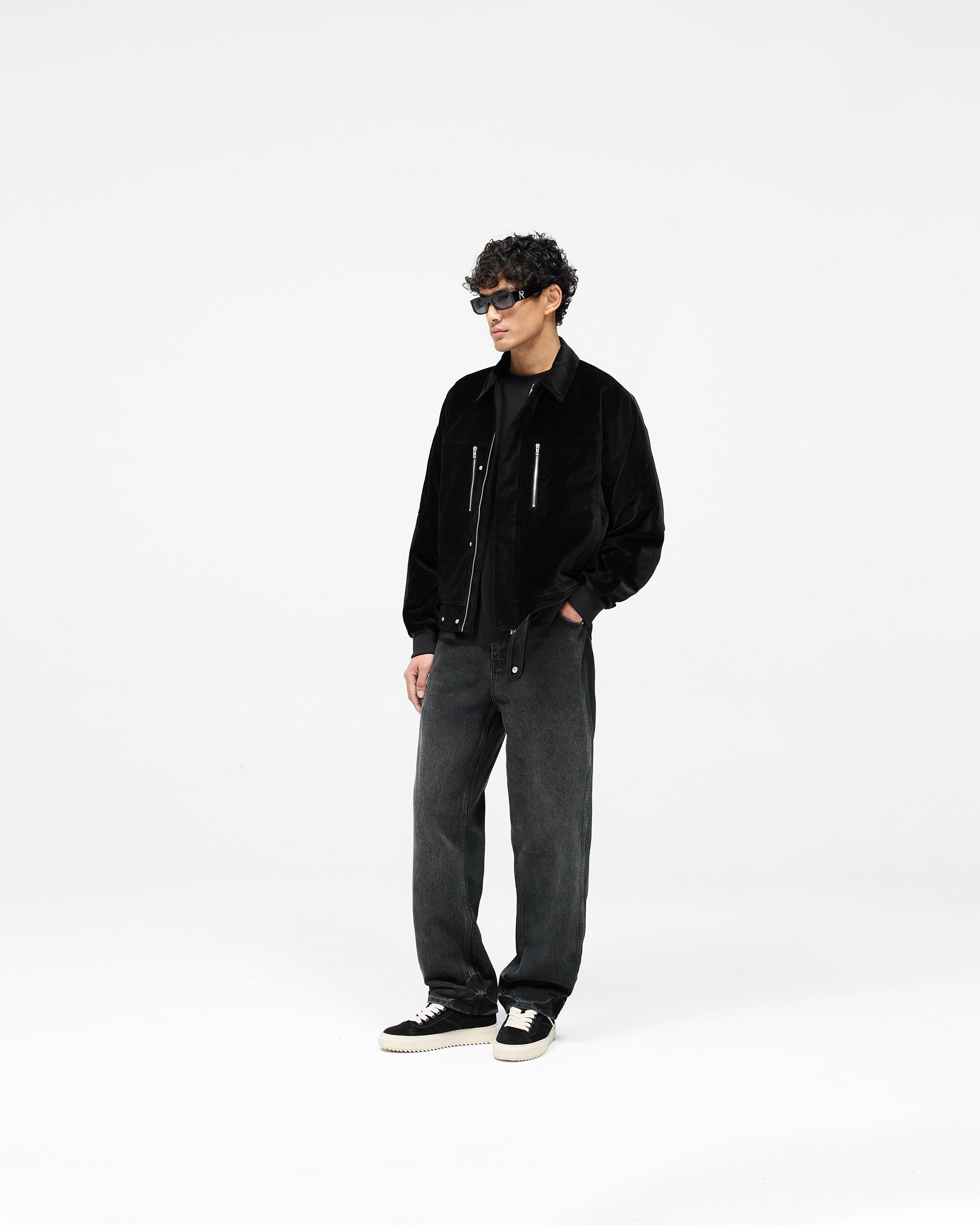Bordeaux Brushed Jacket - Black