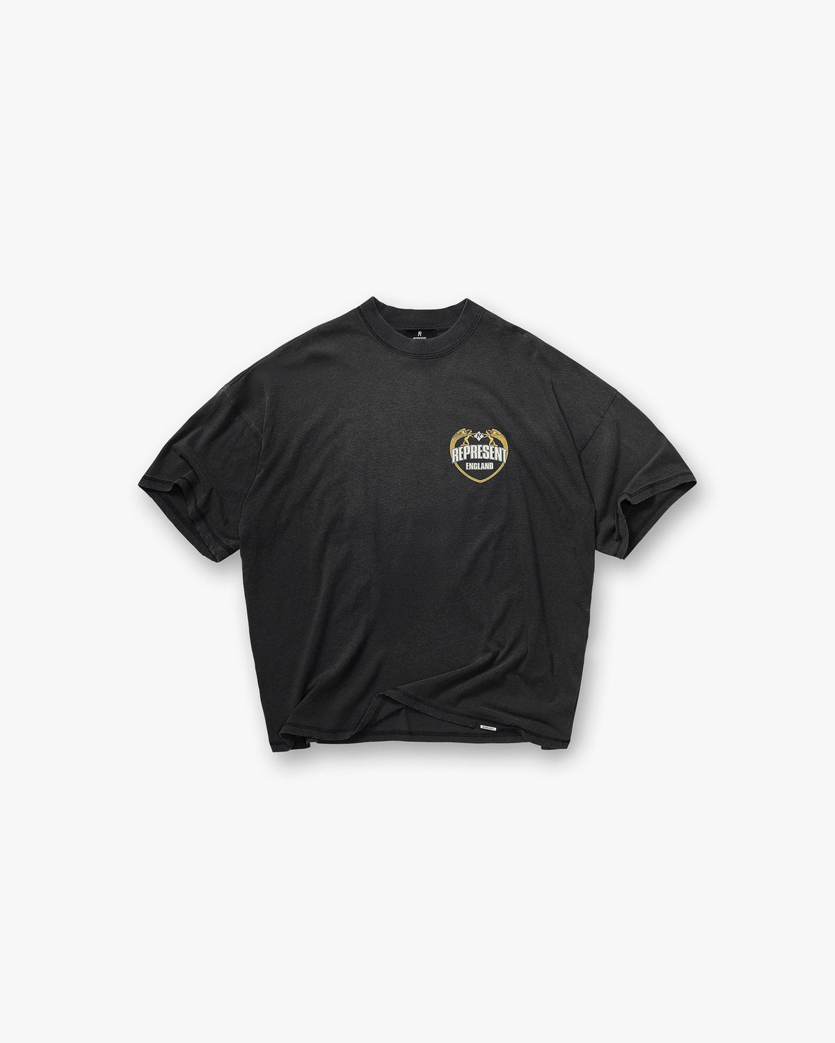 Angel Border T-Shirt - Stained Black