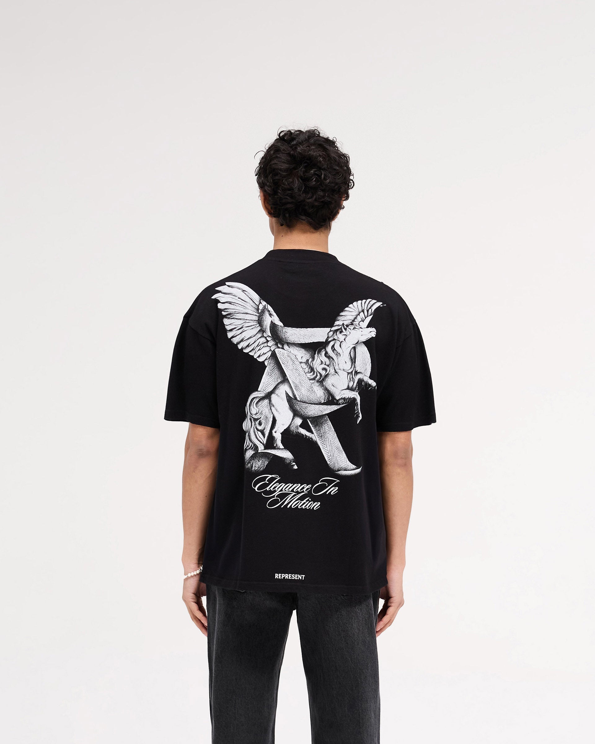 Elegance In Motion T-Shirt - Jet Black