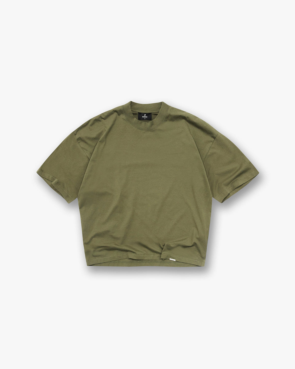 Initial Boxy T-Shirt - Army Green