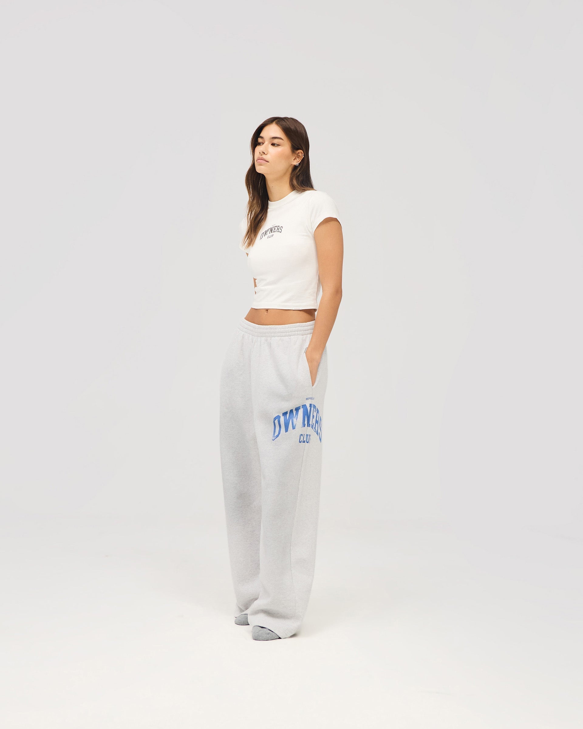 Represent Owners Club Sweatpant - Sprayed Ice Grey Marl