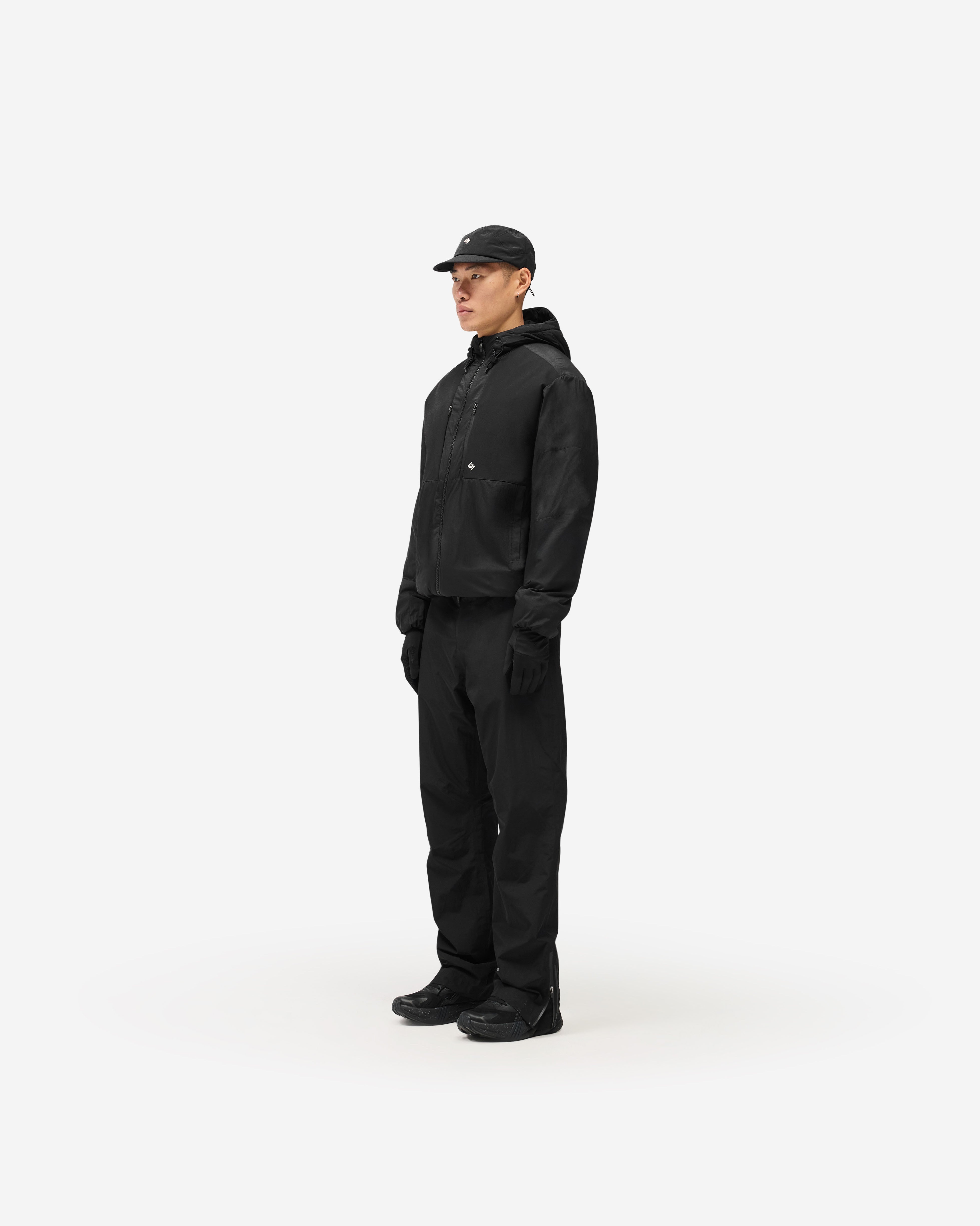 247 Panelled Insulated Jacket - Black