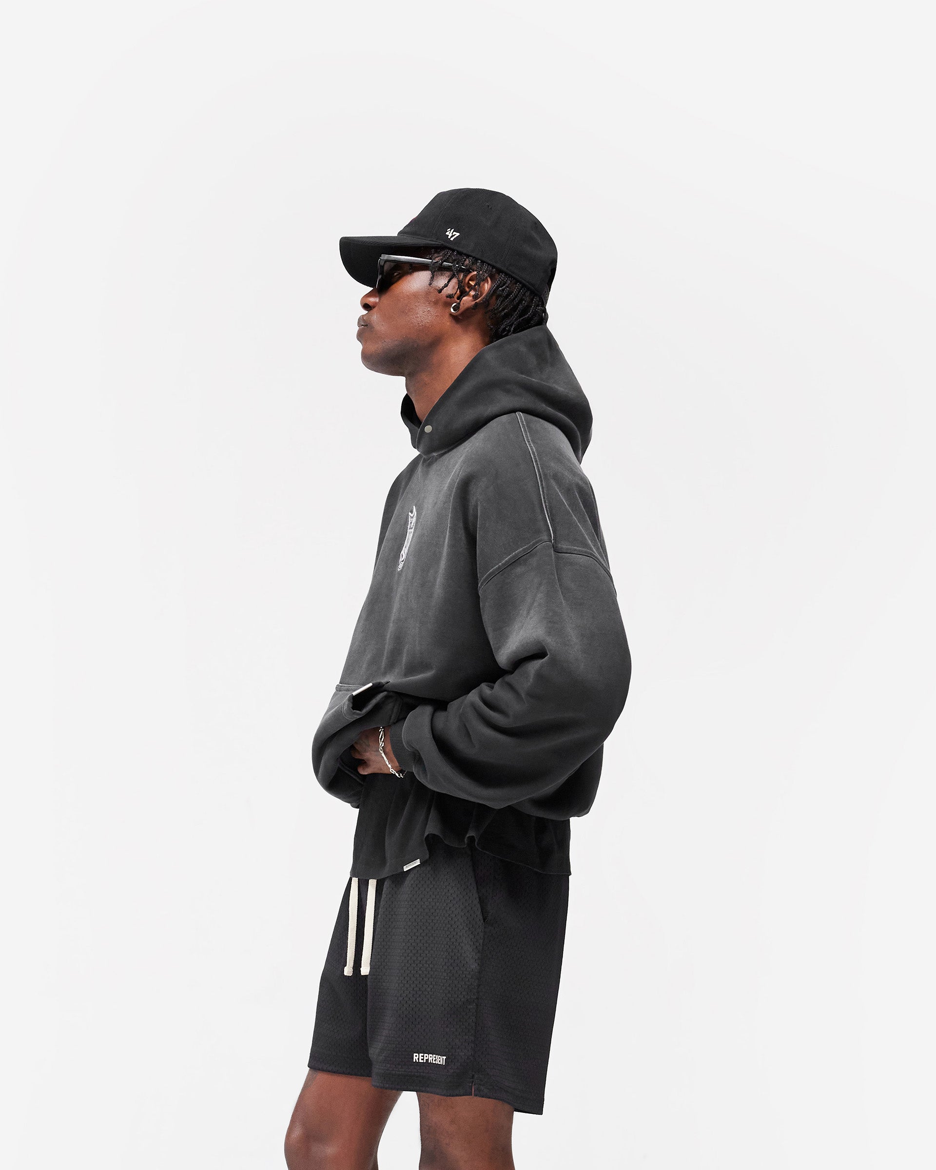 NFL Shield x Represent Hoodie - Stained Black