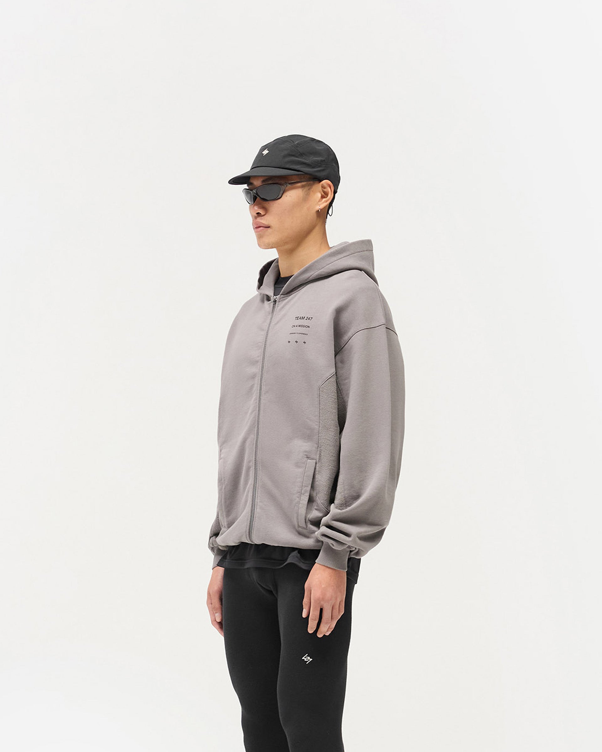 247 Uprising Zip Hoodie - Steel