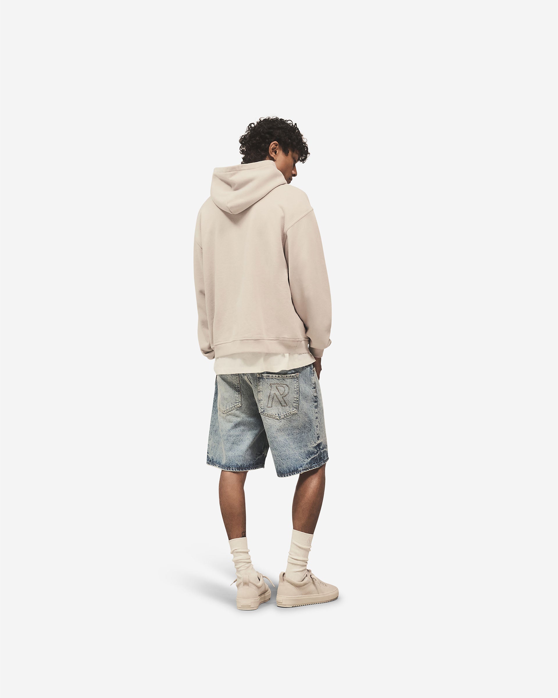 Script Logo Zip Hoodie - Concrete