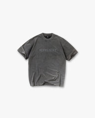 Embroidered Serif Logo T-Shirt - Vintage Grey