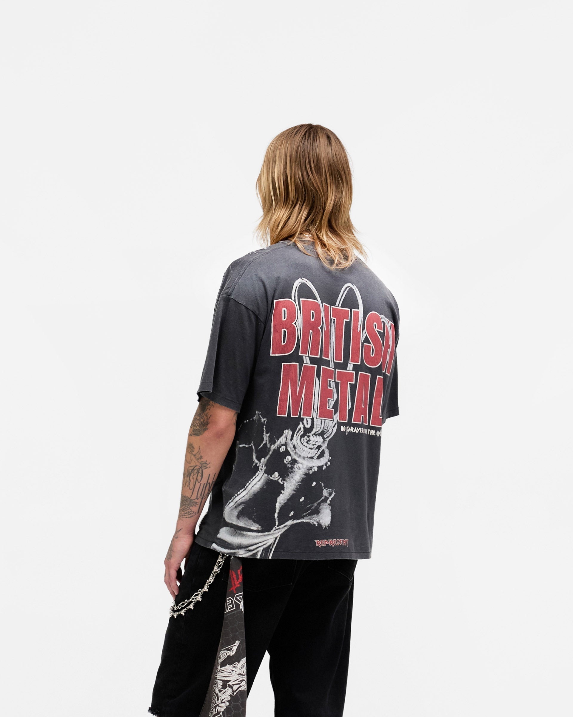 Represent X Iron Maiden British Metal T-Shirt - Stained Brown