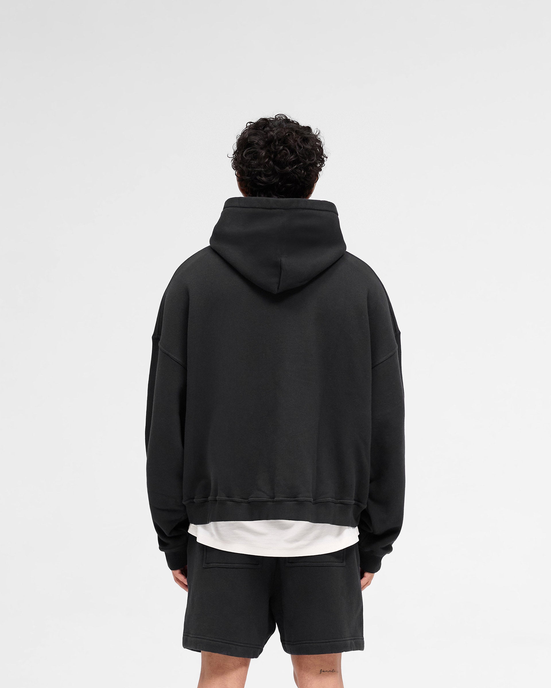 Rep Applique Hoodie - Off Black