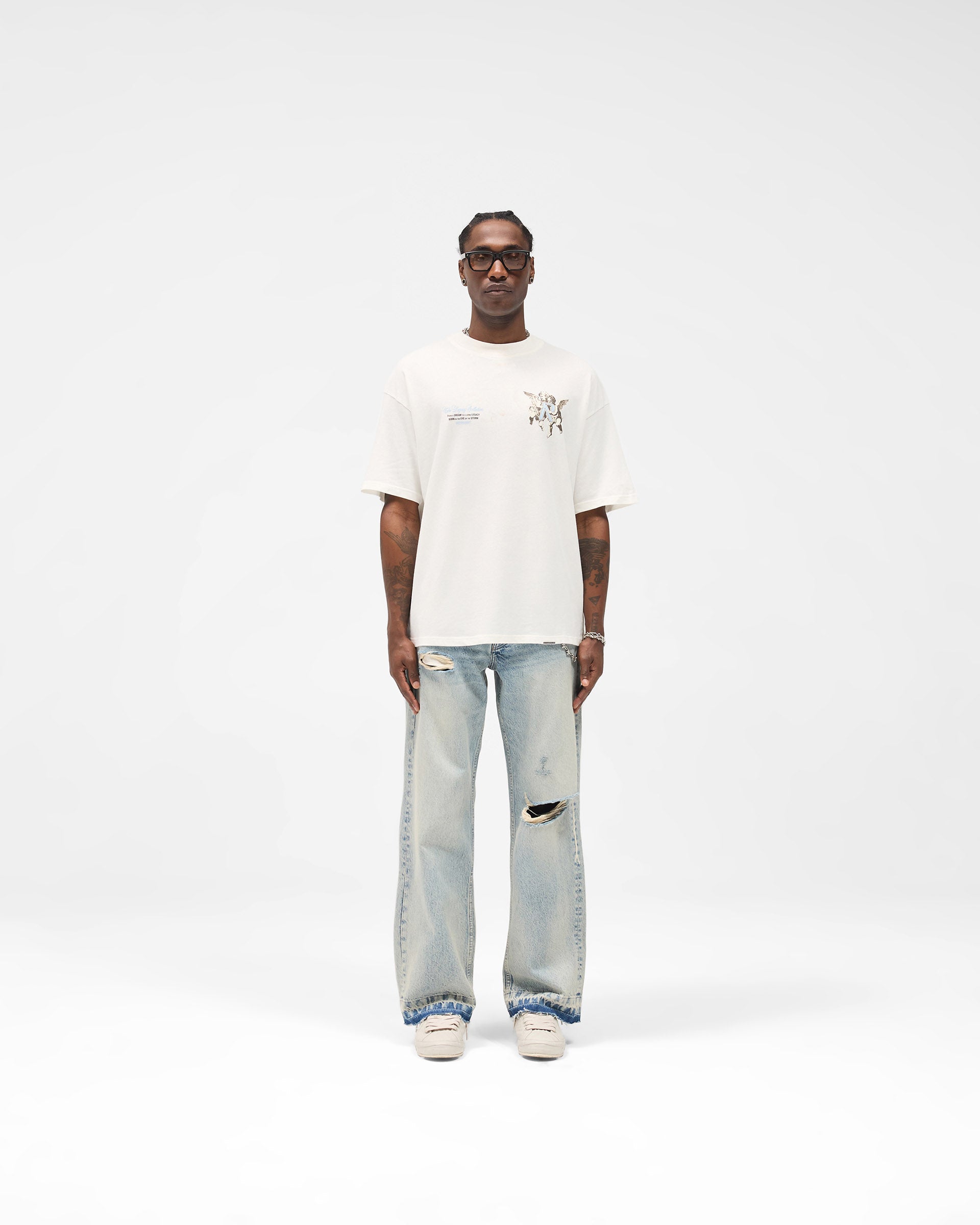 Legacy Cherubs T-Shirt - Flat White