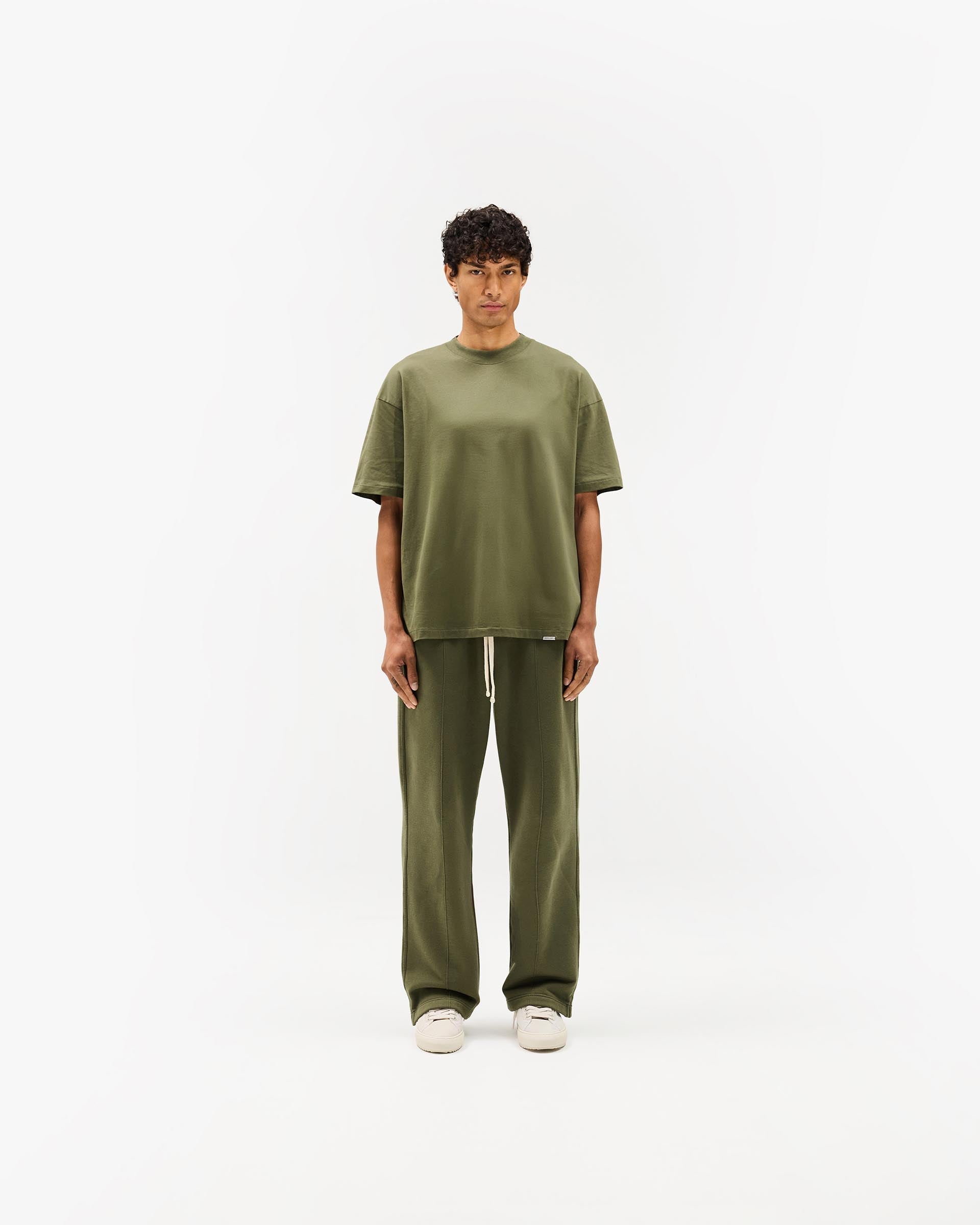 Initial Oversized T-Shirt - Army Green