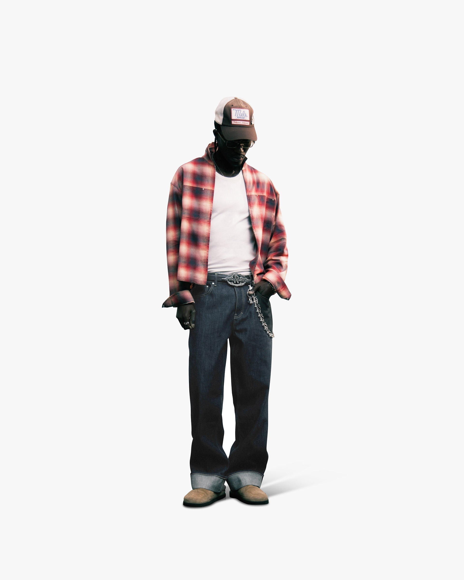 Sunset Flannel - Racing Red