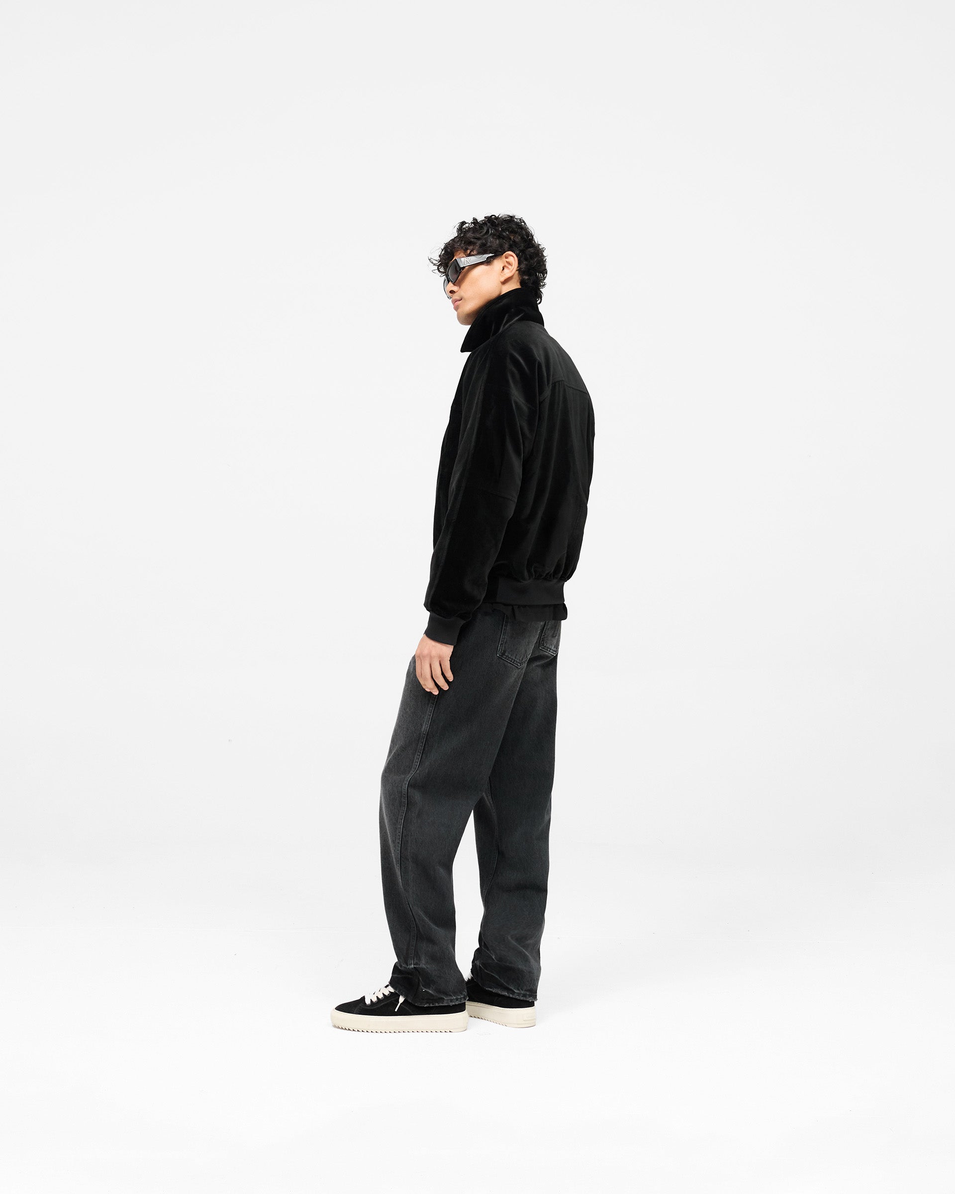 Bordeaux Brushed Jacket - Black