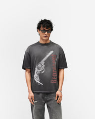 Loaded With Love T-Shirt - Stained Black